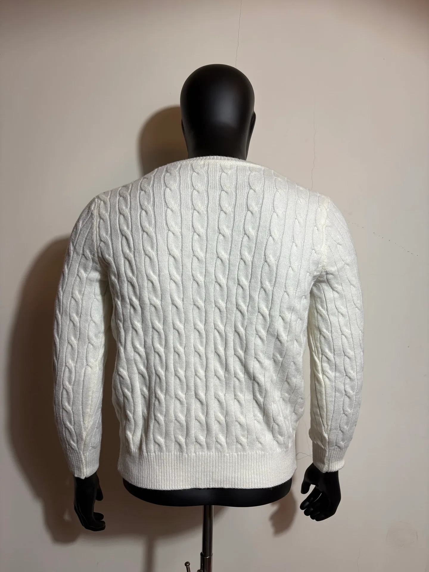 P190 000010 #FF2223 Polo Ralph Lauren solid cable knitted sweater brown Size: S-XXL